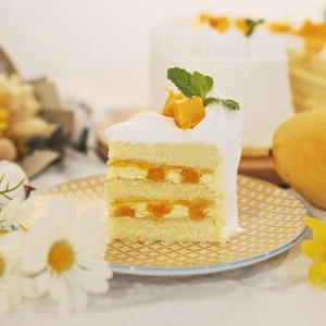 Mango Custard Cake